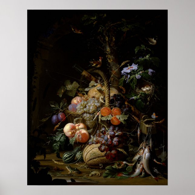 Stillleben von Obst Poster (Vorne)