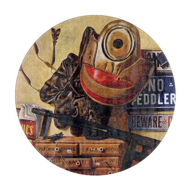 Stillleben von Spielzeug Schneidebrett (Vorderseite)