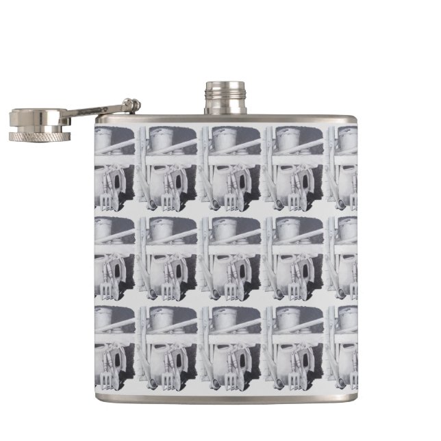 Stillleben zeichnend Gartengeräte für Gärtner Flachmann (Geöffnet)