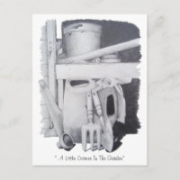 Stillleben zeichnend Gartengeräte für Gärtner