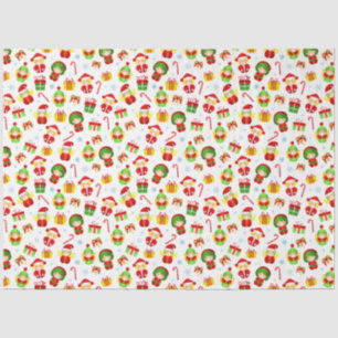 Stillose Weihnachtsschmuck kleine Elfen Seidenpapier