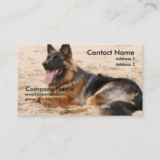 Stillstehende Schäferhund-Visitenkarte Visitenkarte