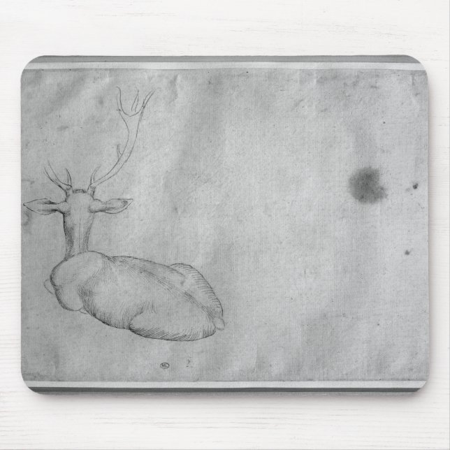 Stillstehender Hirsch Mousepad (Vorne)
