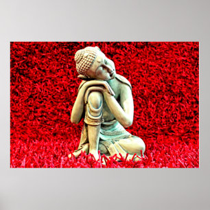 Stillstehendes Buddha-Plakat Poster
