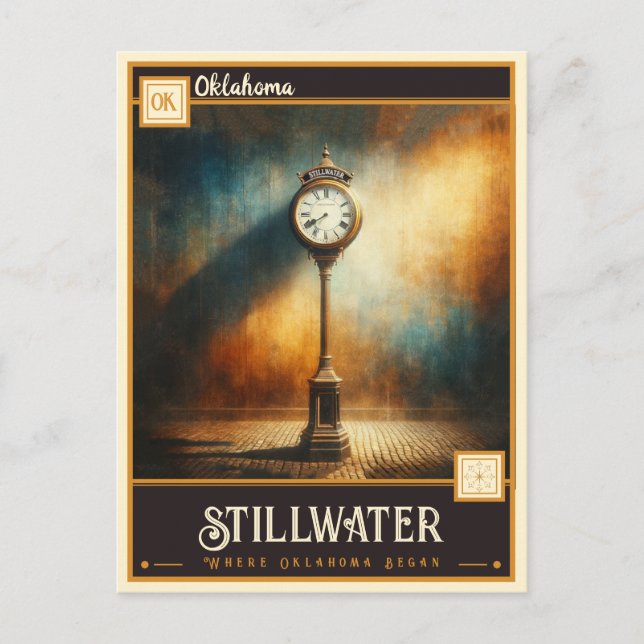 Stillwater, Oklahoma | VINTAG Postkarte (Vorderseite)