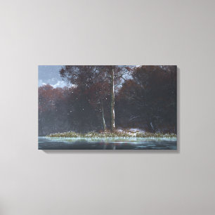 Stillwater (Winter) Leinwanddruck