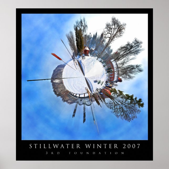 Stillwater Winter Polar Panorama Poster (Vorne)