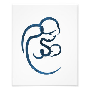 Stillzeit Mutter Fotodruck