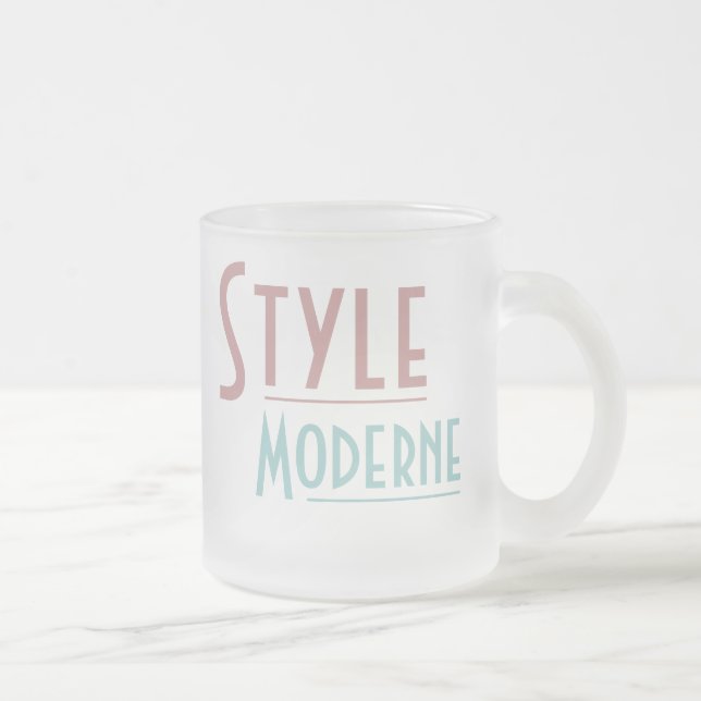 STILMODERNE Tasse (mattiertes Glas) (Rechts)