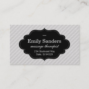 Stilrahmen Streifen Visitenkarte