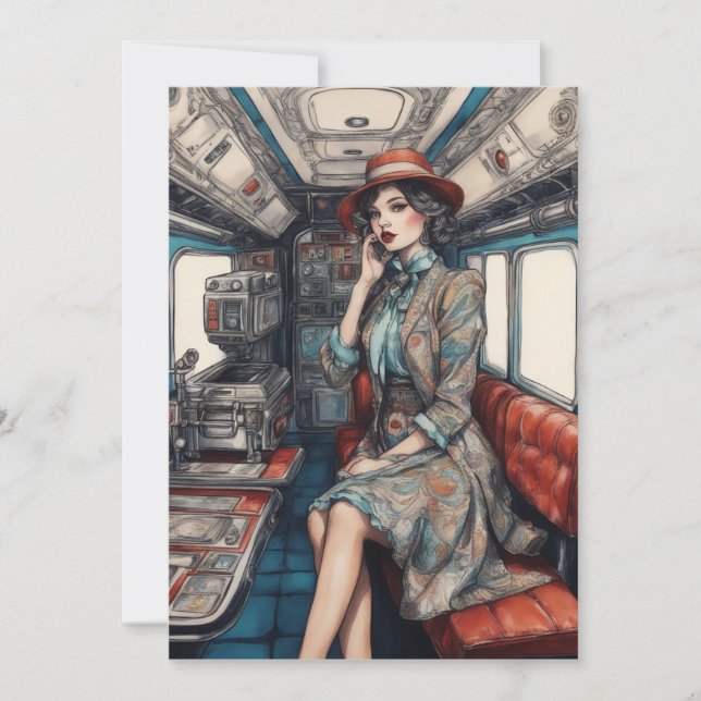 Stilreisen, sarkastische Sicht Dankeskarte (Vorderseite)