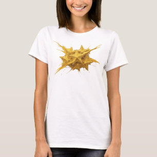 Stilsame goldene abstrakte Sternenkunstkomposition T-Shirt
