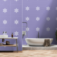 Stilschne nordische Schneeflocken auf hellpastelll