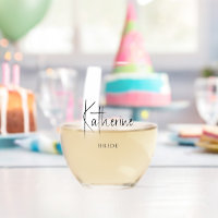 Stilschrift "Bride" Personalisiert