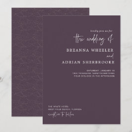 Stilschrift | Moderne Einladung zur Hochzeit