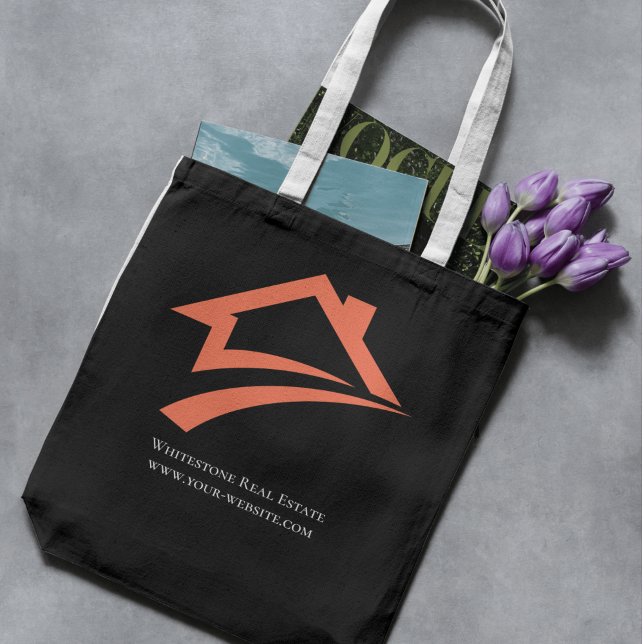 Stilsicher Einzigartiger Schwarzer Immobilienmakle (Stylish Unique Black Real Estate Agent Tote Bag)