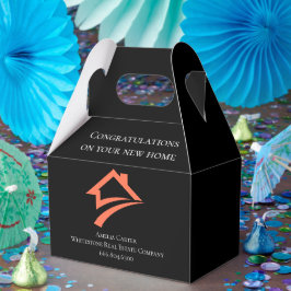 Stilsicher Einzigartiger Schwarzer Immobilienmakle Geschenkschachtel