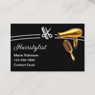 Stilsichere trendige Friseur-Visitenkarten modern Visitenkarte