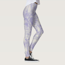 Stilsicheres blaues Pariser Toile-Design Leggings