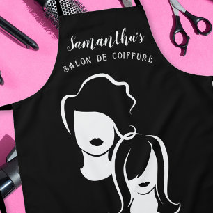 Stilsilhouetten von Jazzy Friseuren Schürze