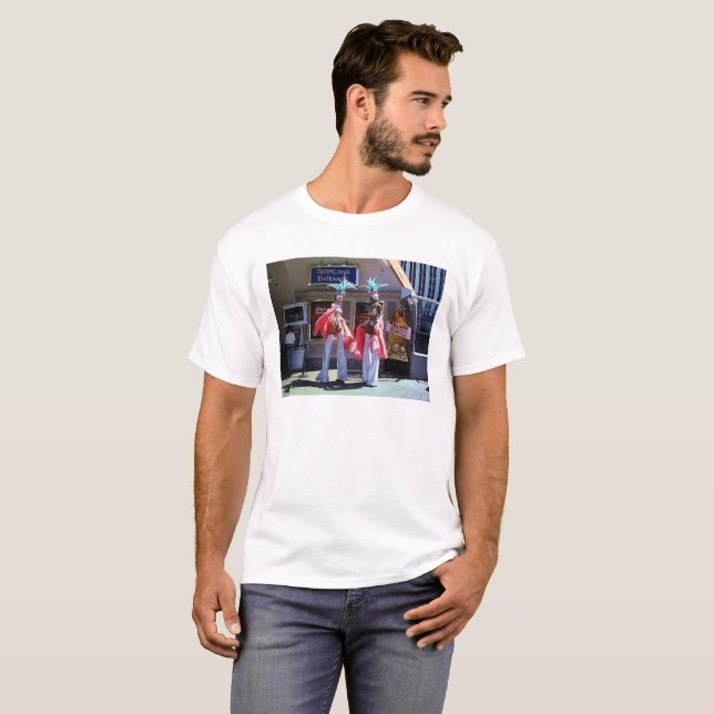 Stilt Dancers men White T - Shirt (Vorne ganz)