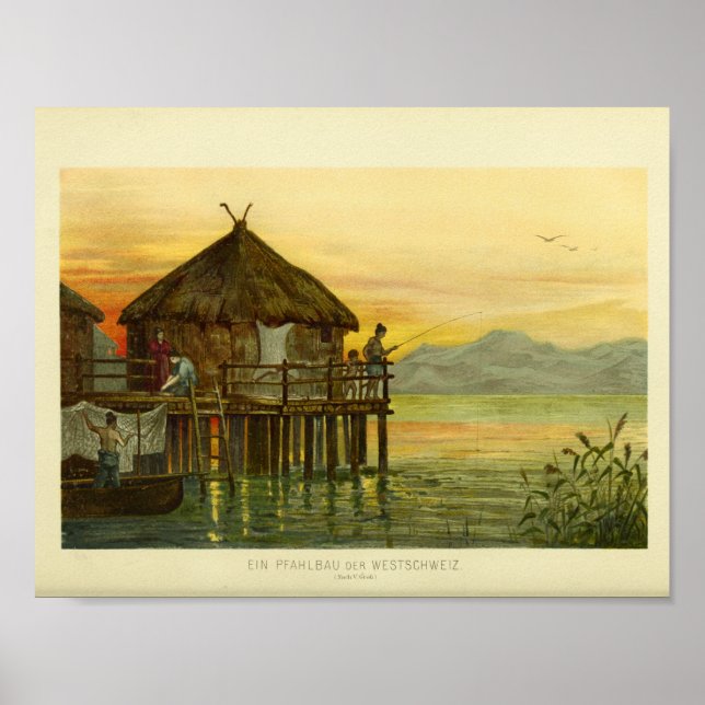 Stilt House Western Schweiz Print Poster (Vorne)