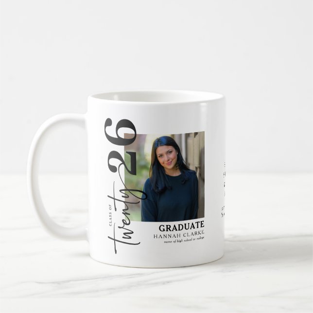 Stilvoll 225 Foto Abschluss Keepake Geschenk Kaffeetasse (Links)