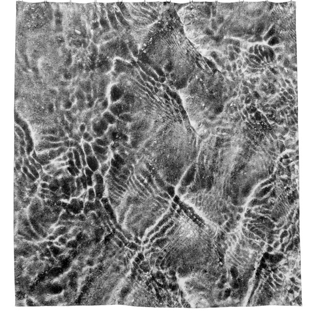 Stilvoll abstrakte Schwarzweißmuster Duschvorhang (Vorderseite)