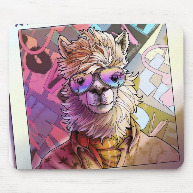 Stilvoll Alpaca Mousepad (Vorne)