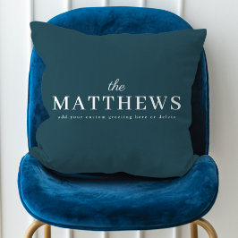 Stilvoll Aquamarin | Modern Minimal Trendy Blue Na Kissen