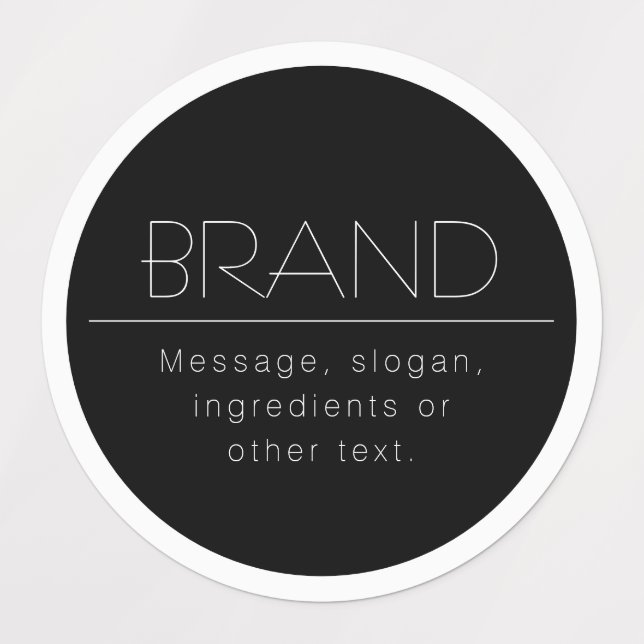 Stilvoll aussehende Grenze wasserdicht Etiketten (Design 2)