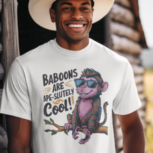 Stilvoll Baboon: Baboons sind ape-solut cool T-Shirt