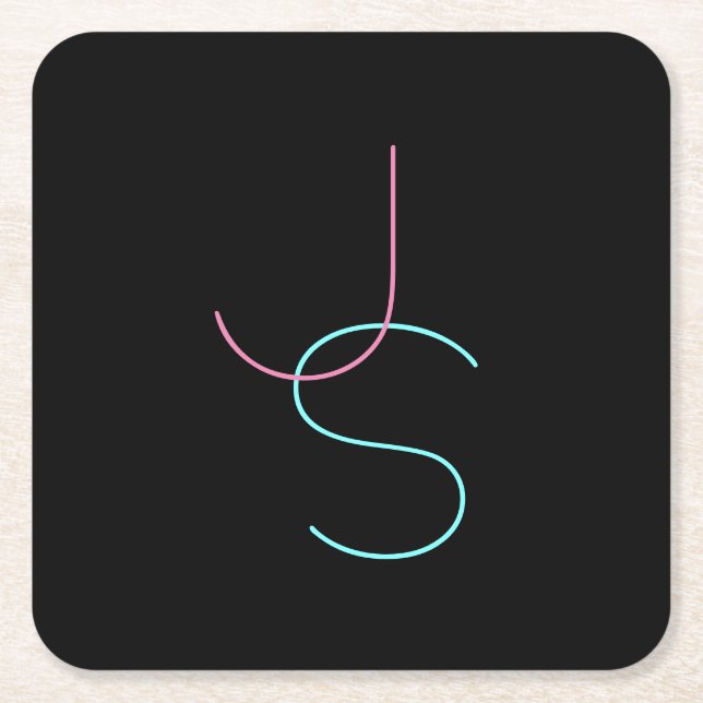 Stilvoll bearbeitbare beliebig zwei moderne Suchin Rechteckiger Pappuntersetzer (Vorderseite)