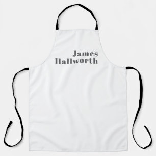 Stilvoll bearbeitbarer Retro Moderner Text   Grau Schürze