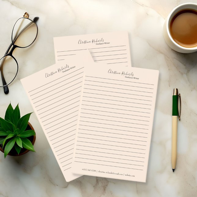 Stilvoll Beige Minimalistisch Post-it Klebezettel (Von Creator hochgeladen)