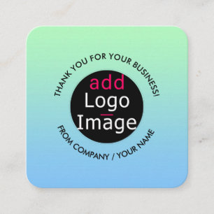 Stilvoll Beruflich Danke Custom Gradient Begleitkarte