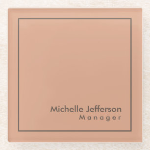 Stilvoll Beruflich Minimalistisch Glasuntersetzer