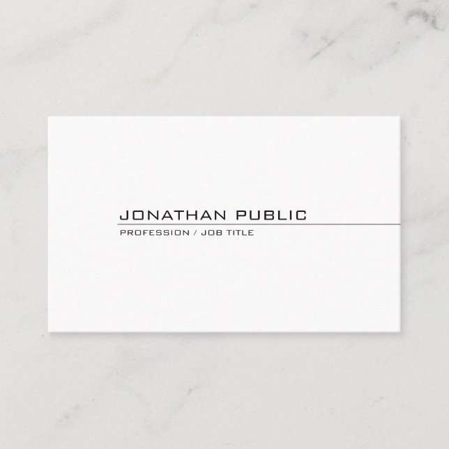 Stilvoll Beruflich Moderner Chic Minimalistisch Sc Visitenkarte (Vorderseite)