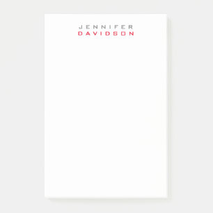 Stilvoll Beruflicher moderner Name Post-it Klebezettel