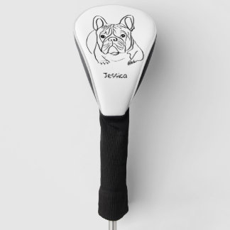 Stilvoll Bulldog Minimalistisch Golf Headcover