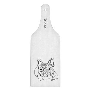 Stilvoll Bulldog Minimalistisch Schneidebrett