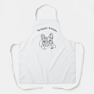 Stilvoll Bulldog Minimalistisch Schürze