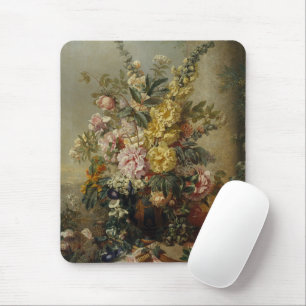 Stilvoll chic antike florale Stillleben-Malerei Mousepad