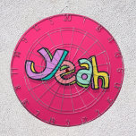 Stilvoll Cooles "Yeah", kühl pink Sports Fun Dartscheibe<br><div class="desc">Rüsten Sie Ihr Spielzimmer mit unserem stilvollen Coolen "Yeah" Bold Pink Sports Dart Board. Mit kräftigen rosa Farben und einem feinen "Ja"-Design fügt dieses Dartboard Ihrem Spielraum Flair und Stil hinzu.</div>