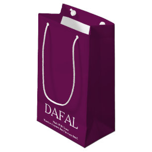 STILVOLL EINFACH ELEGANT MODERN INDIVIDUELLER NAME KLEINE GESCHENKTÜTE