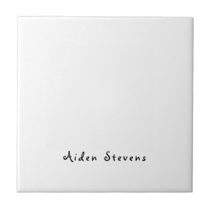 Stilvoll Einfach Schlicht Schwarz & Weiß Minimalis Fliese