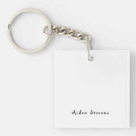 Stilvoll Einfach Schlicht Schwarz & Weiß Minimalis Schlüsselanhänger