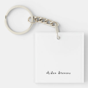 Stilvoll Einfach Schlicht Schwarz & Weiß Minimalis Schlüsselanhänger