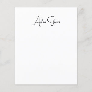 Stilvoll Einfache Schlichte Schwarz-Weiß-Minimalis Flyer