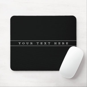Stilvoll einfacher Text und dünne Streifen Mousepad